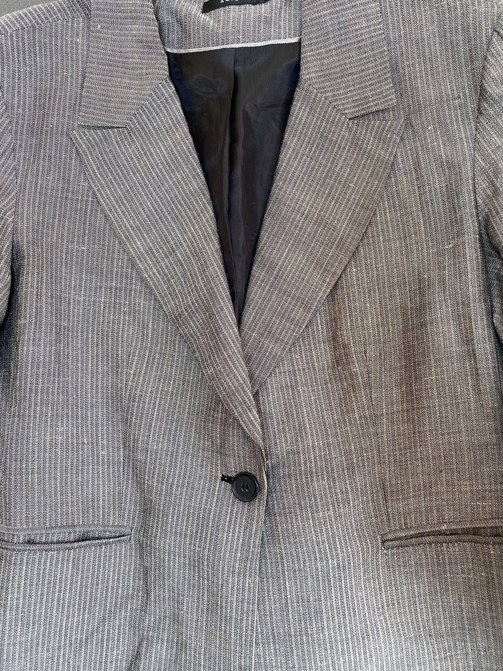 Blazer gris à fines rayures Zero