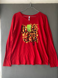 T-shirt rouge Wild Life à motif léopard
