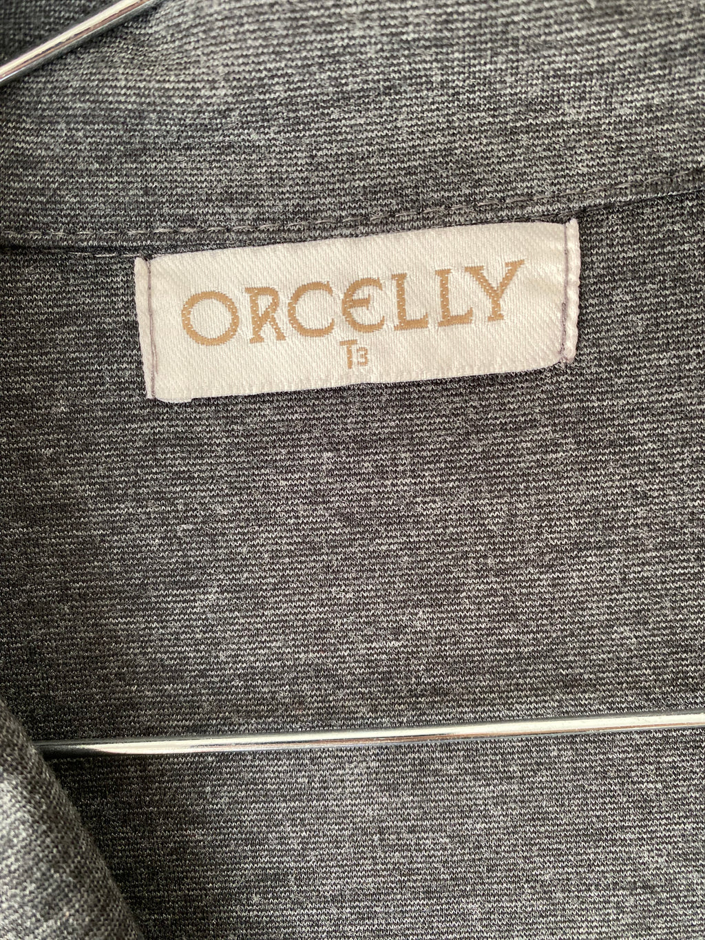 Blazer en jersey gris chiné liseré noir Orcelly