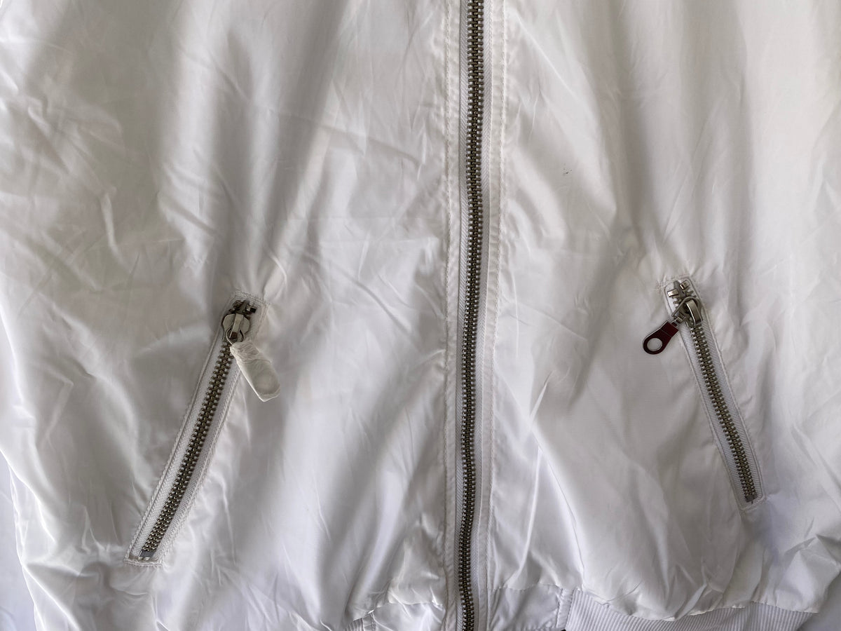 Bomber blanc Code To Dress poches zippées