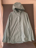 Veste de pluie à capuche vert menthe
