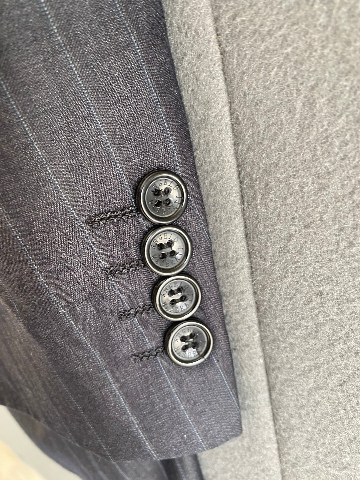 Blazer homme Angelo Maserati gris anthracite rayé