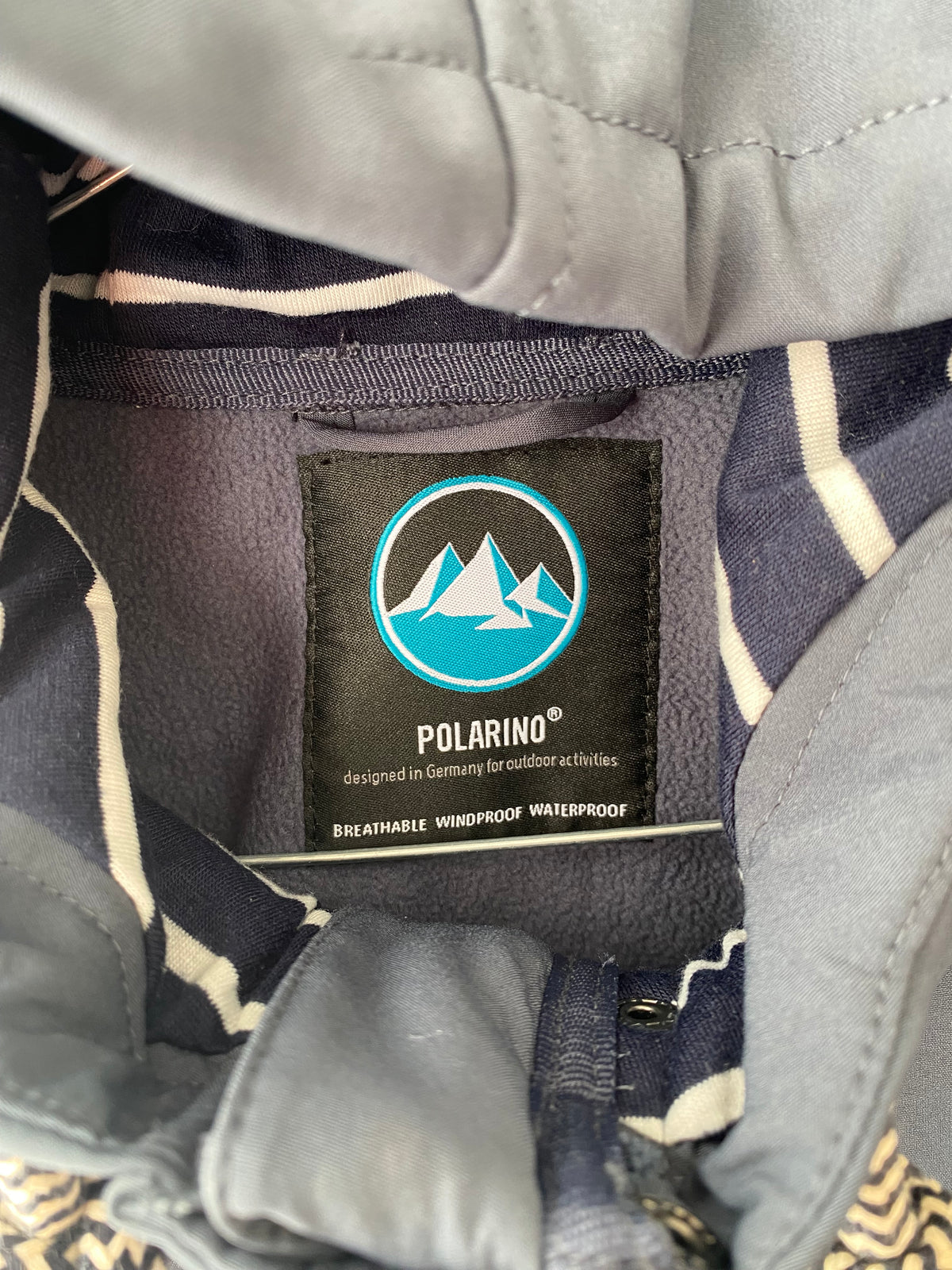 Parka softshell bleu marine à capuche