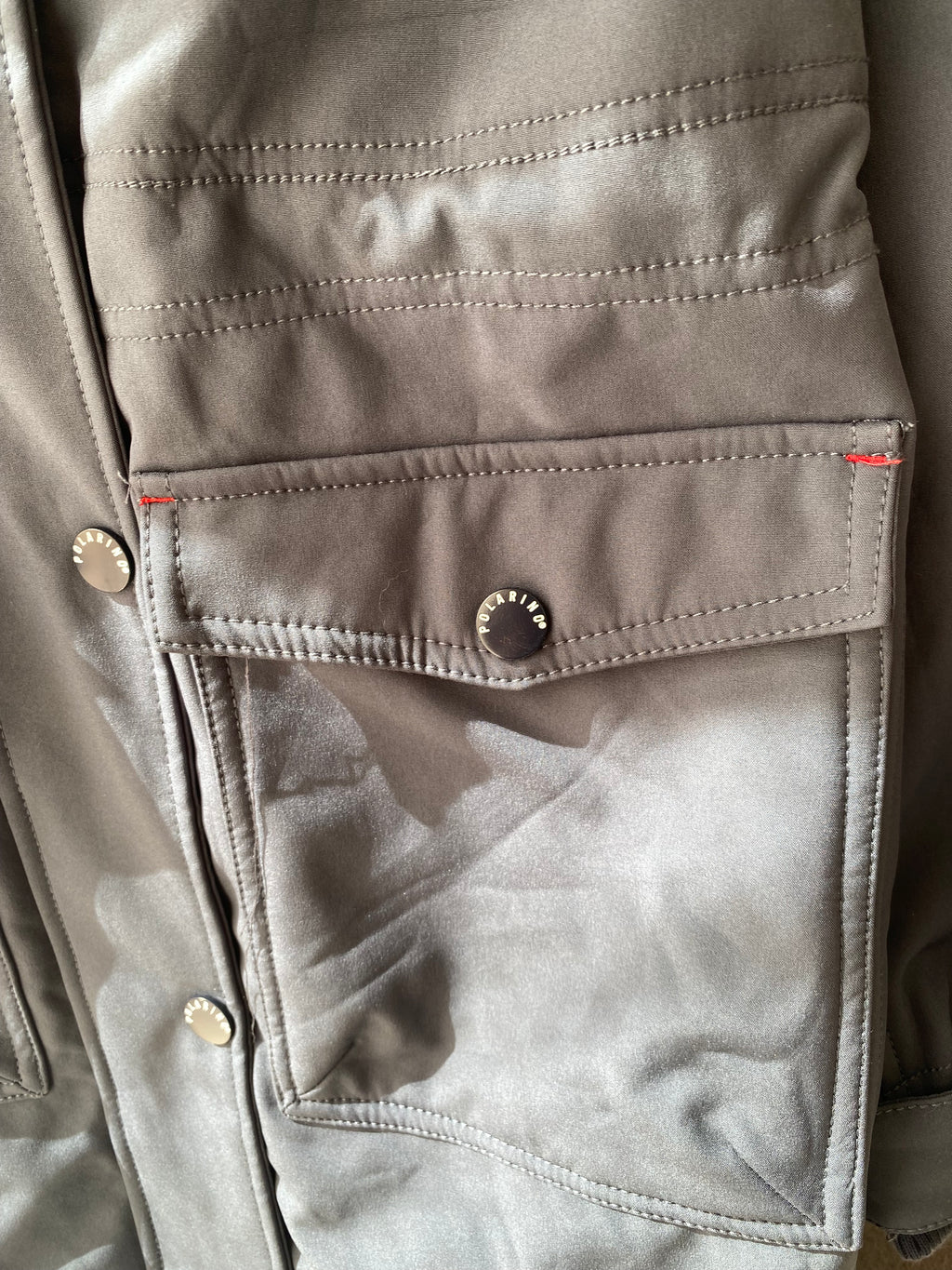Parka softshell bleu marine à capuche