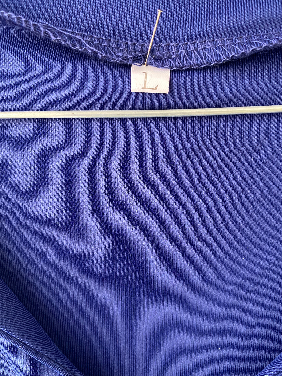 Top polo oversize bleu roi