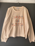 Sweat pêche Jardin de Fleurs