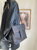 Visconti leather messenger bag