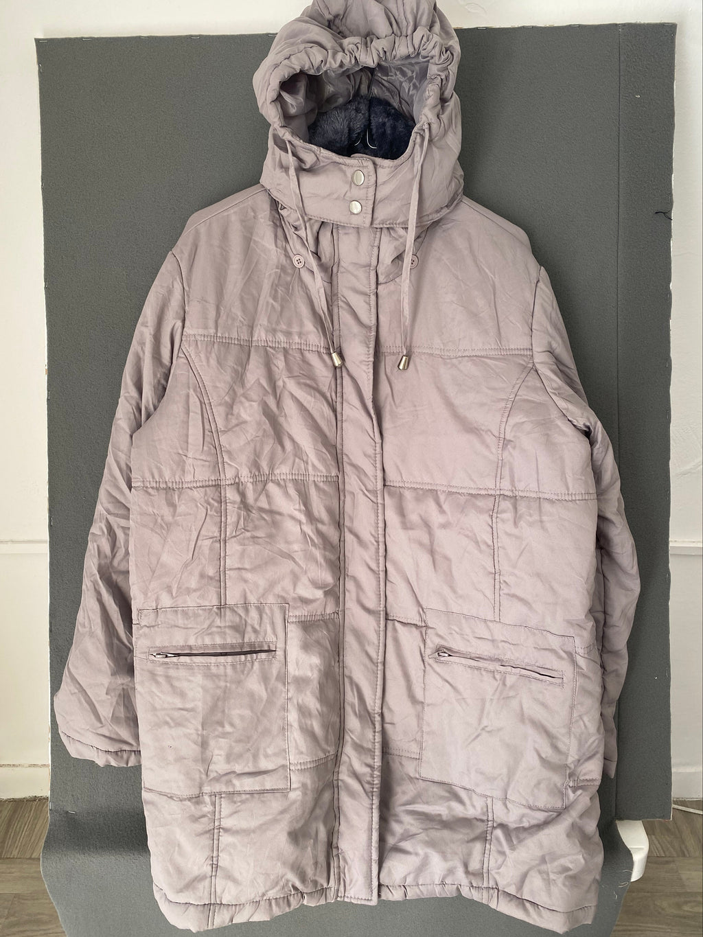 Parka matelassée lilas doublure polaire