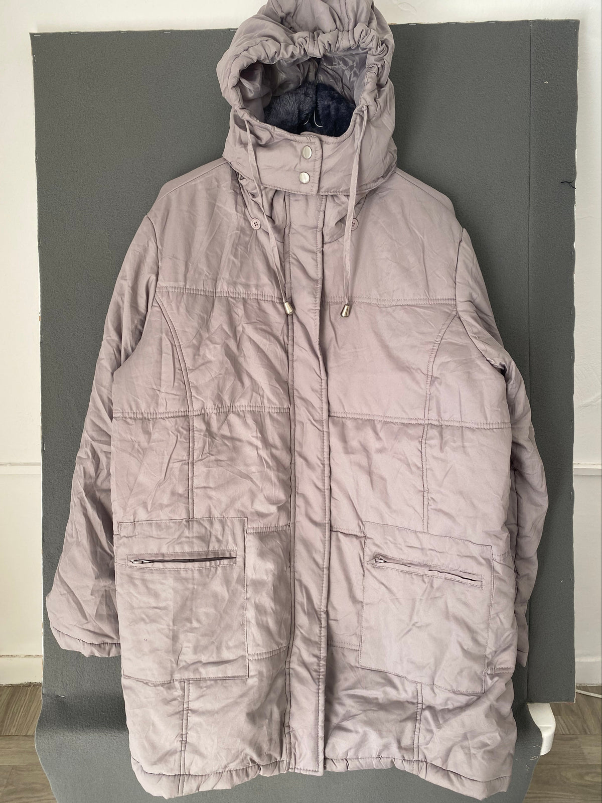 Parka matelassée lilas doublure polaire