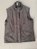Gilet sans manches noir col maille