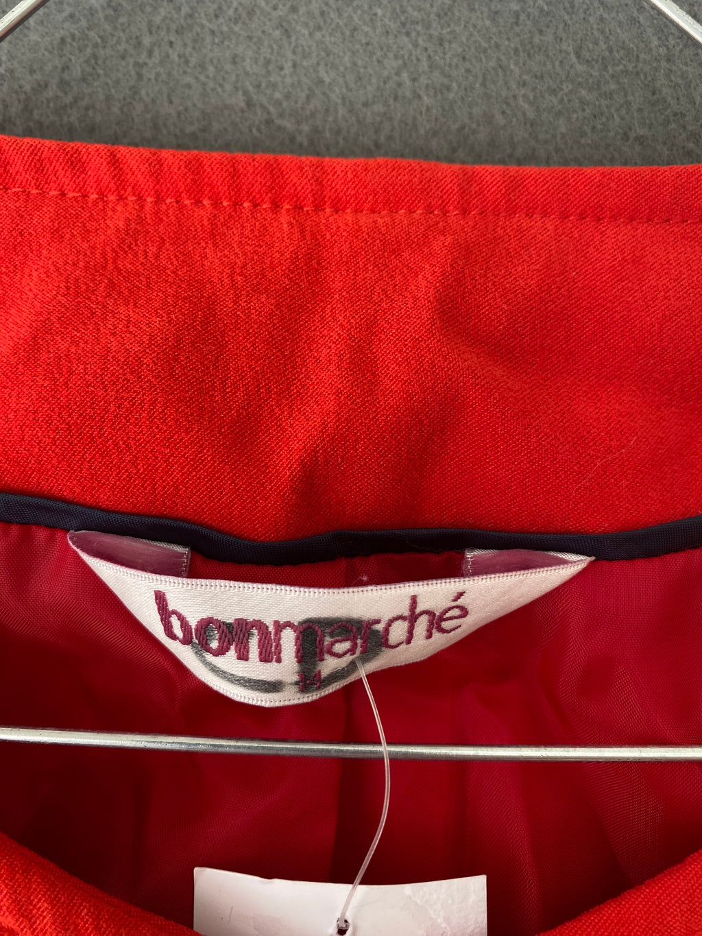 Veste rouge effet suédine Bonmarché