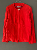 Veste rouge effet suédine Bonmarché