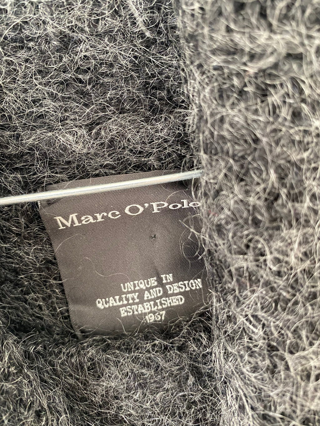 Robe pull col roulé gris anthracite