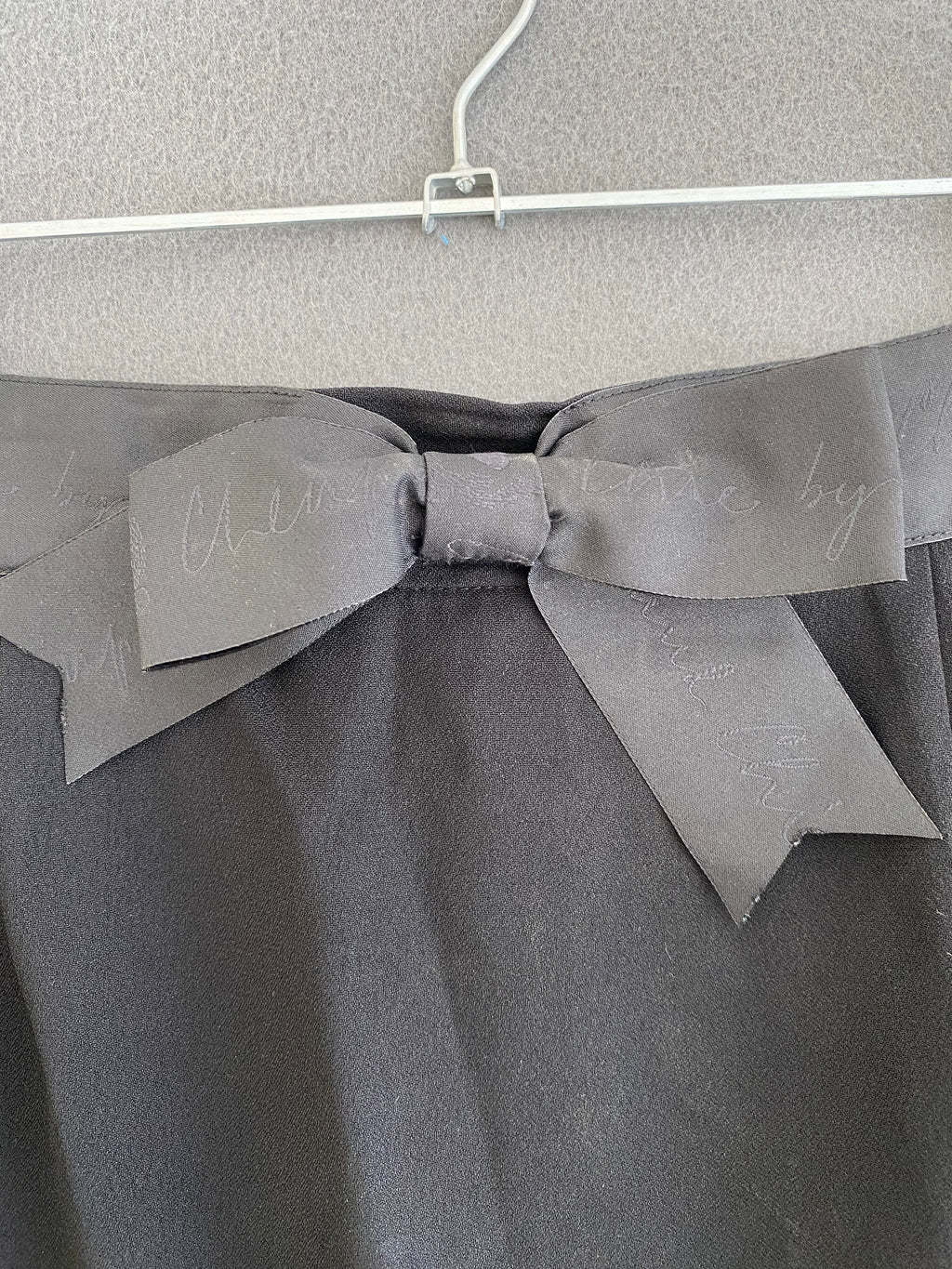 Jupe crayon Moschino noire à nœud