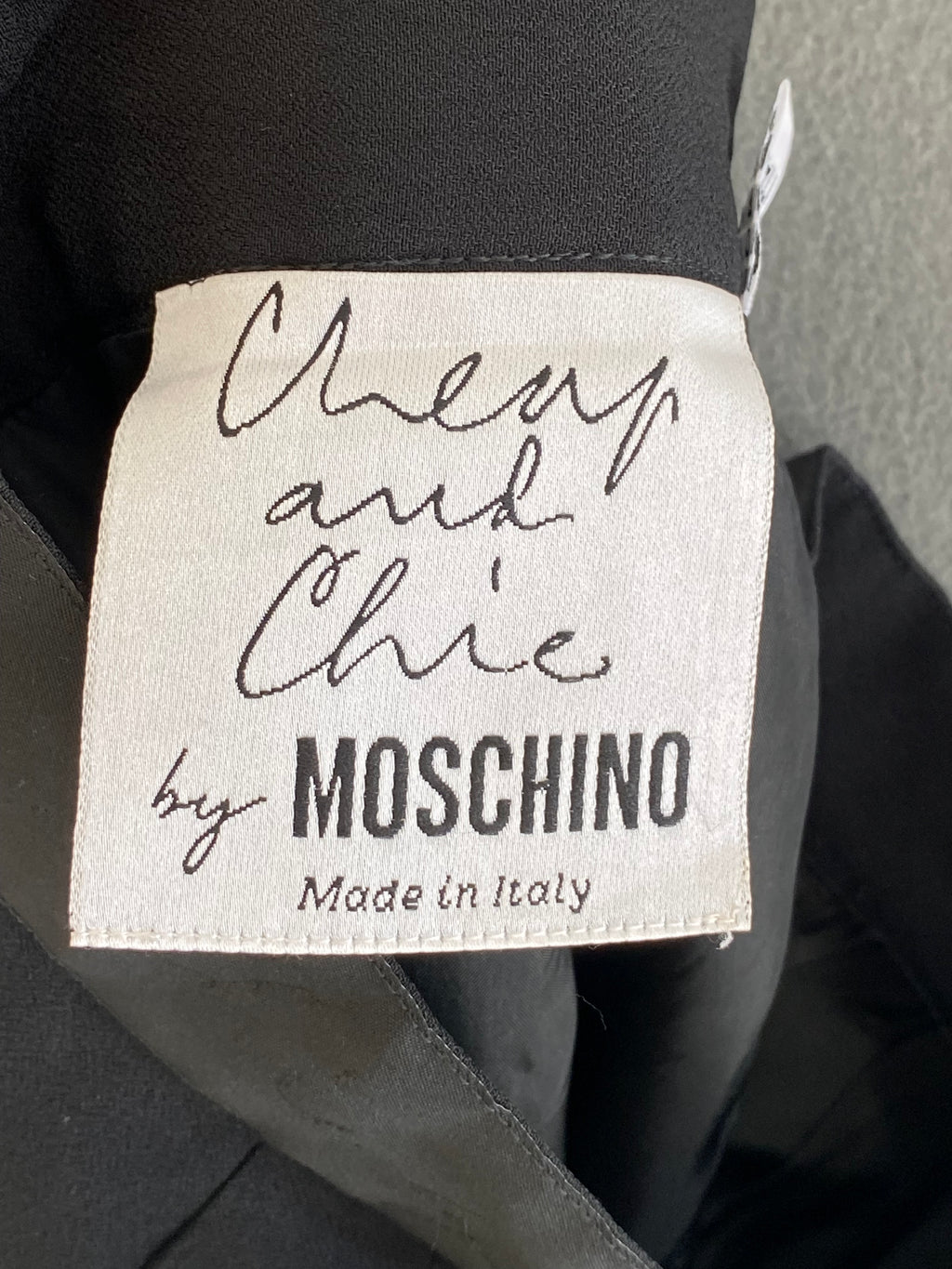 Jupe crayon Moschino noire à nœud
