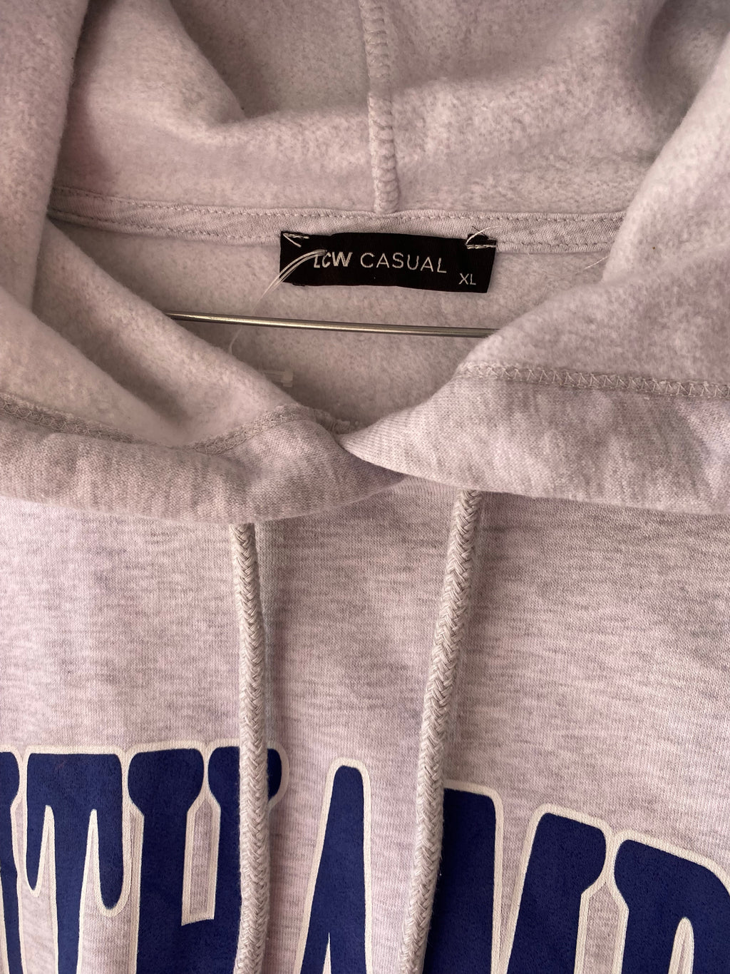 Sweat à capuche gris imprimé Southampton