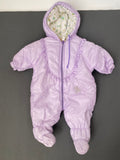 Combinaison pilote bébé lilas à capuche