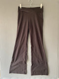 Pantalon flare noir taille croisée
