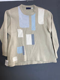 Pull beige à motifs géométriques Your 6th Sense