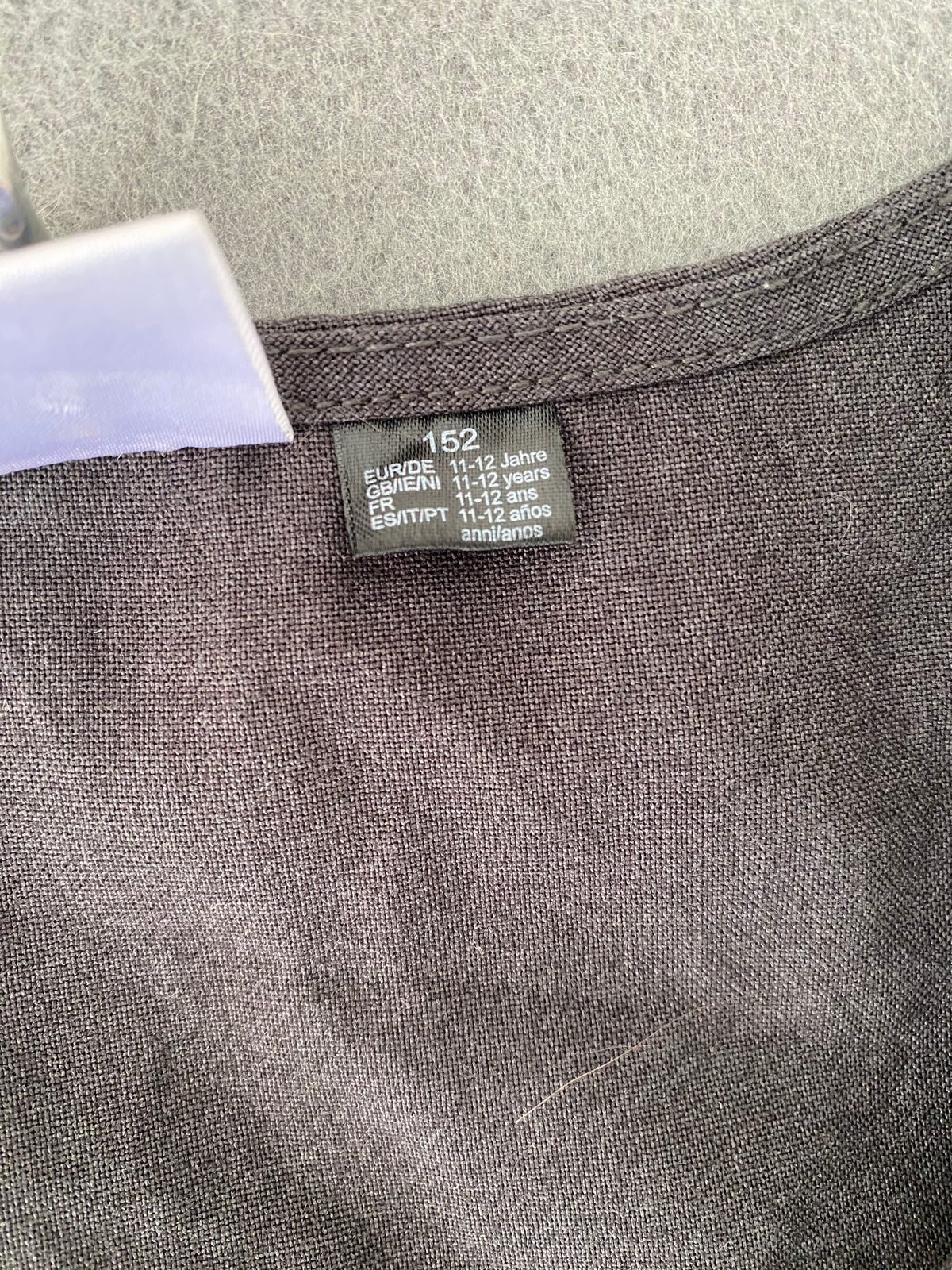 Robe chasuble plissée gris anthracite