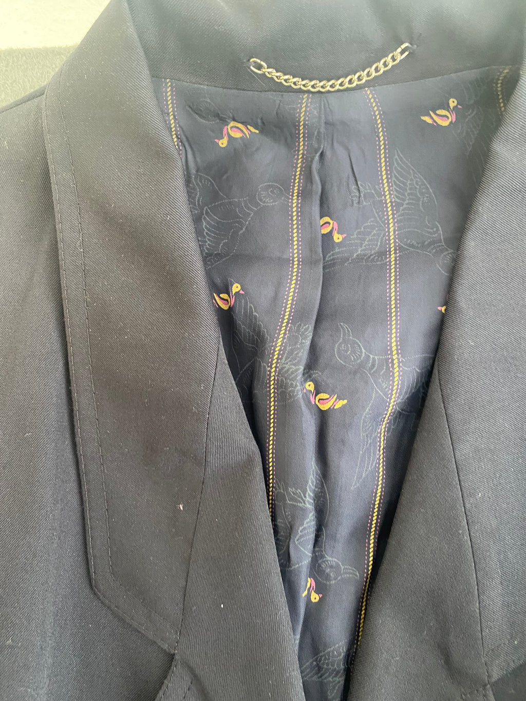Blazer croisé bleu marine boutons dorés vintage