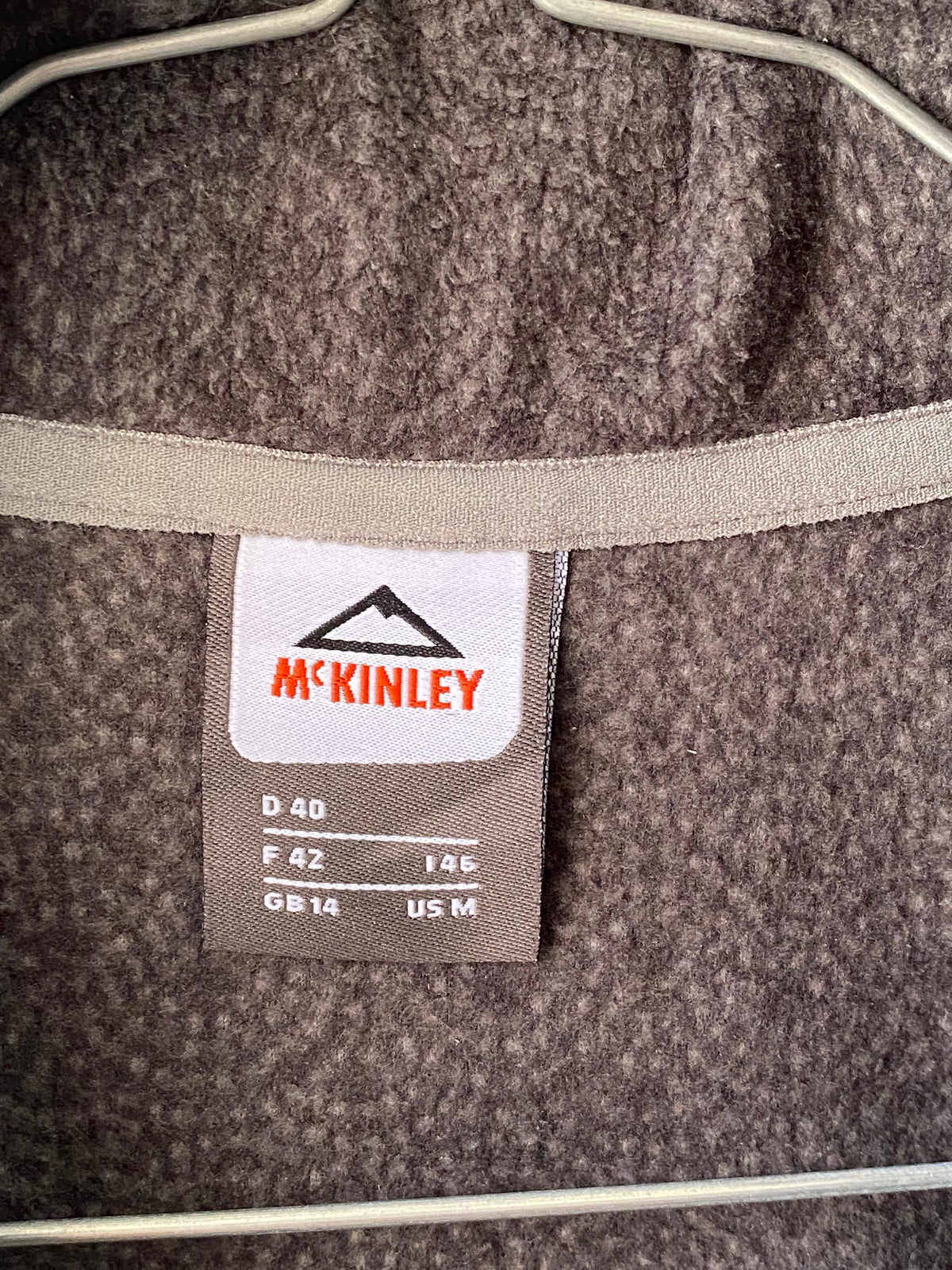 Polaire demi-zip grise imprimée