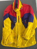 Veste de ski Schöffel vintage jaune rouge et violet