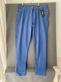 Jegging bleu effet jean à boutons dorés
