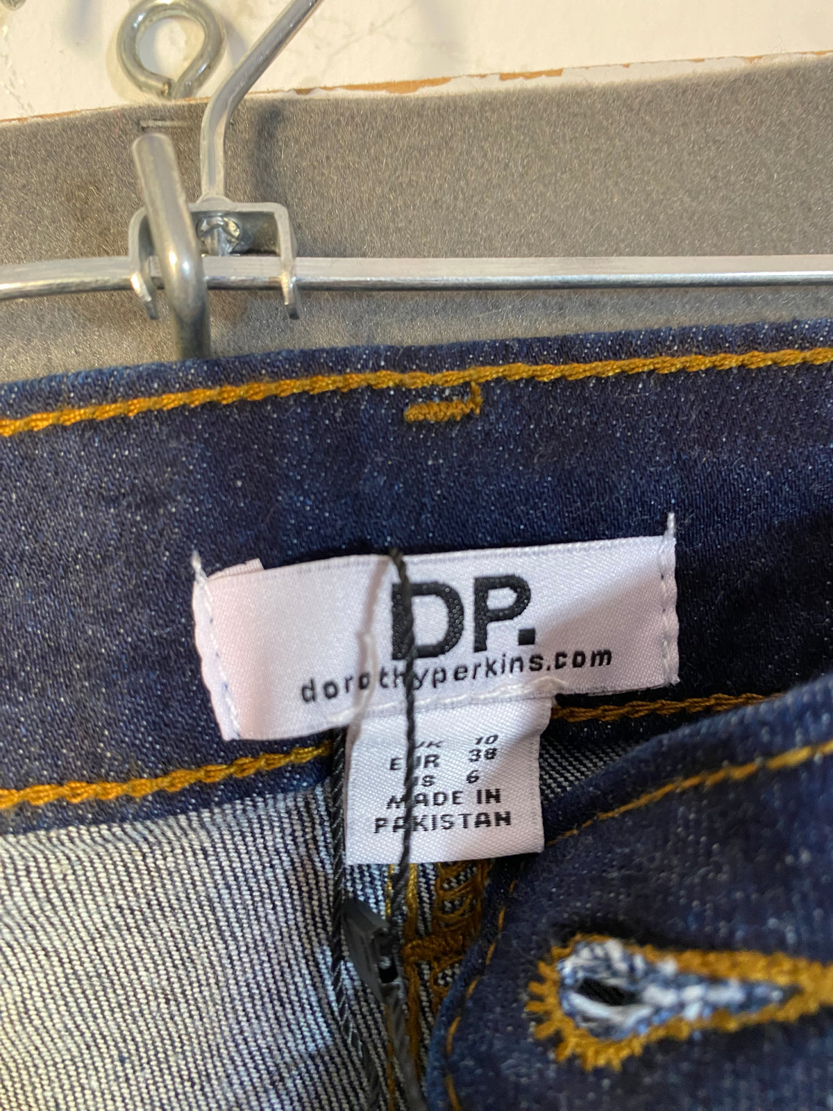 Jean droit brut taille haute