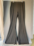 Pantalon pattes d'éléphant en jersey noir