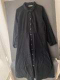 Robe chemise longue noire