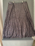 Jupe midi à sequins gris anthracite