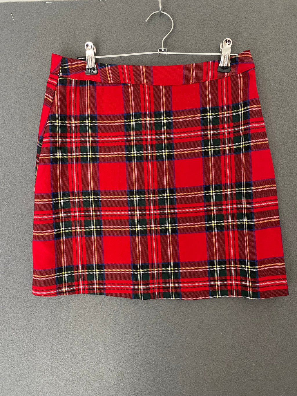 Mini-jupe tartan rouge
