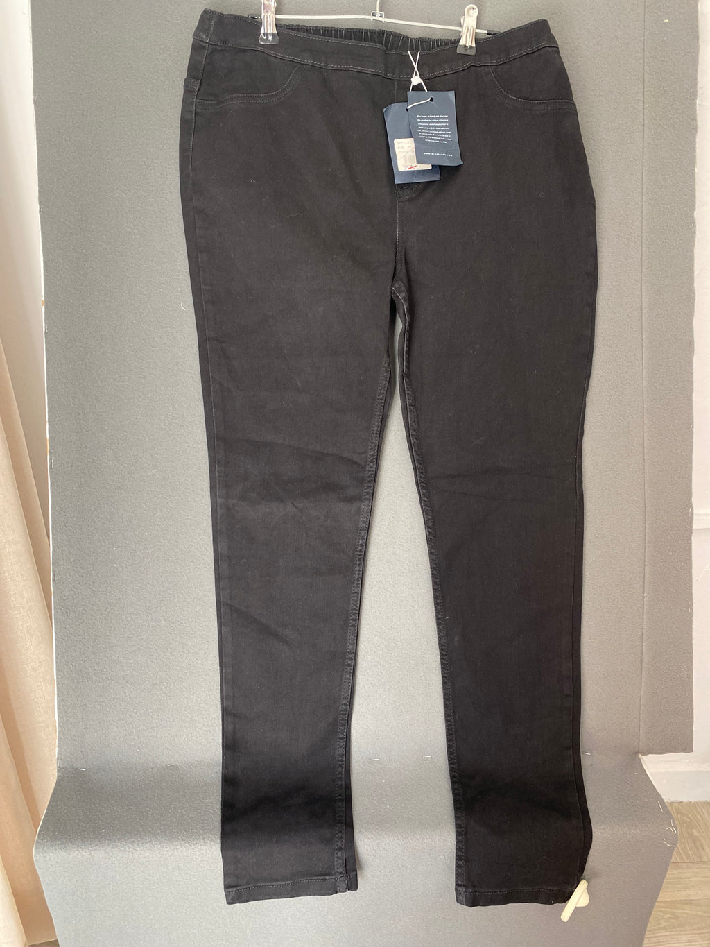 Jegging noir à taille élastique