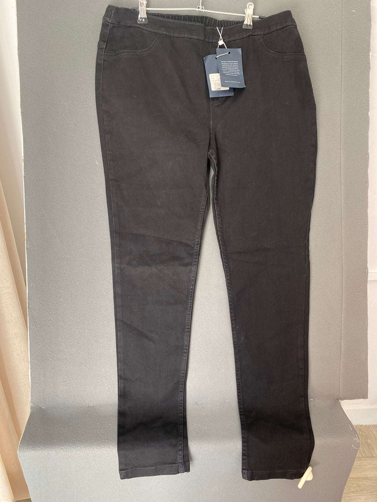 Jegging noir à taille élastique