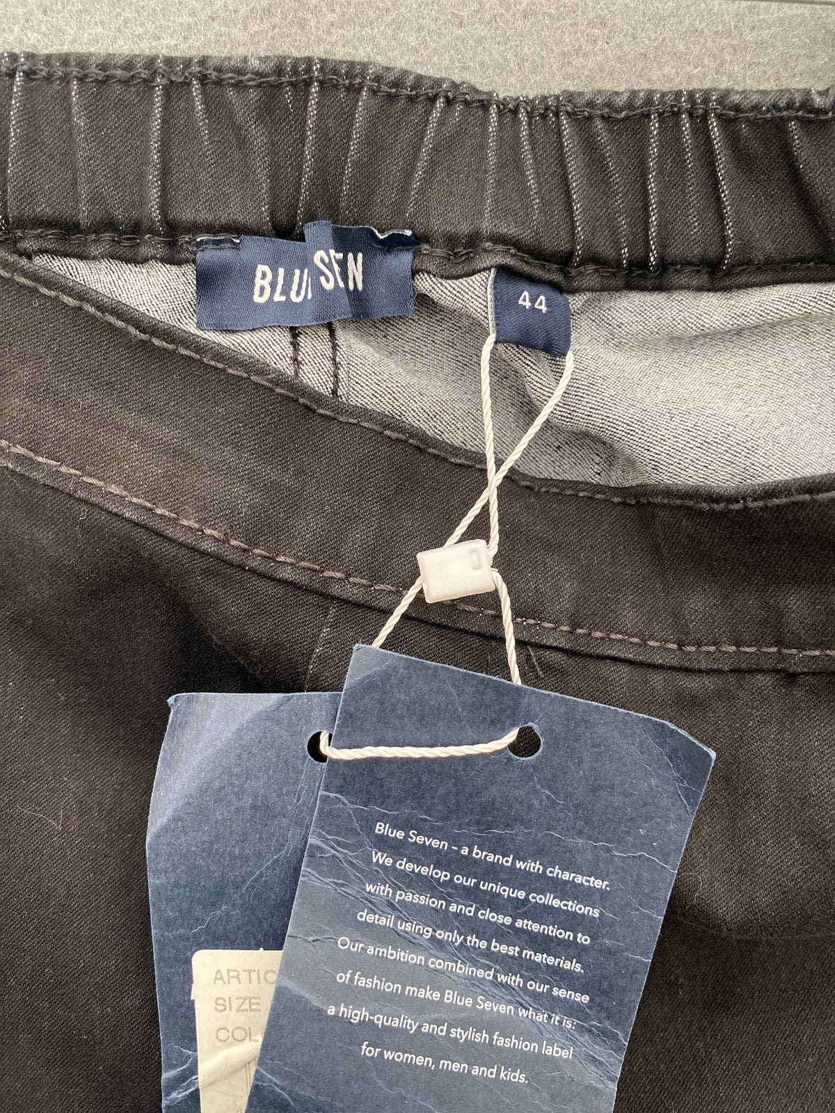 Jegging noir à taille élastique
