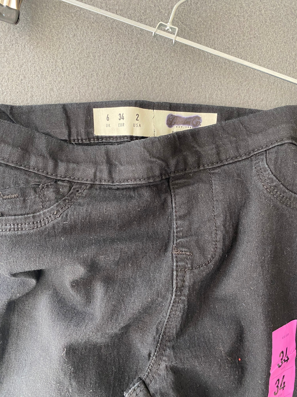 Jegging noir à taille élastique