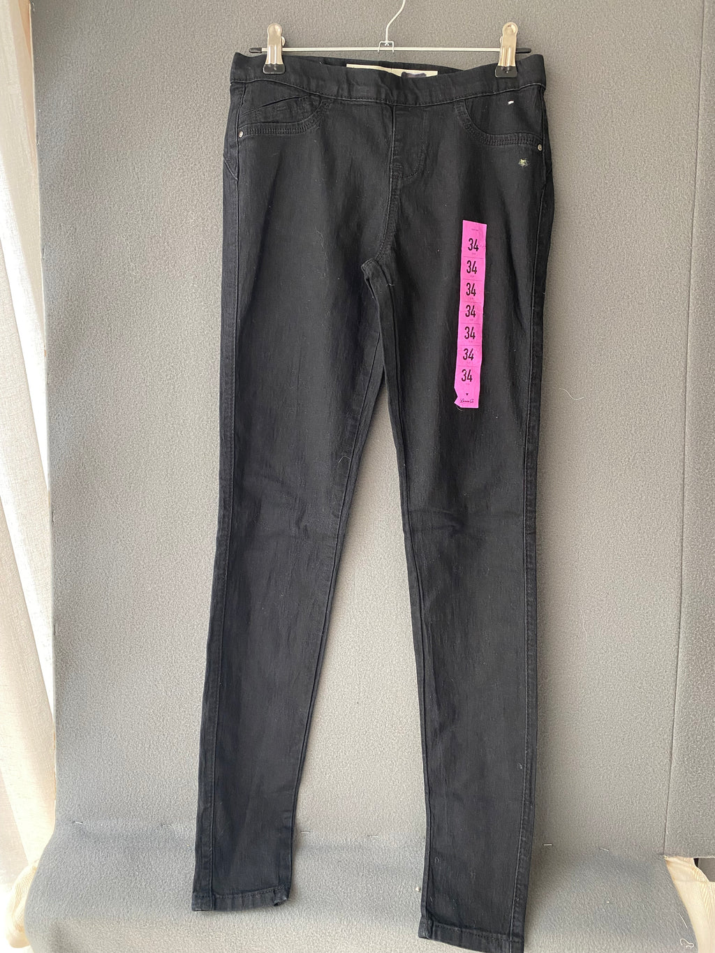 Jegging noir à taille élastique