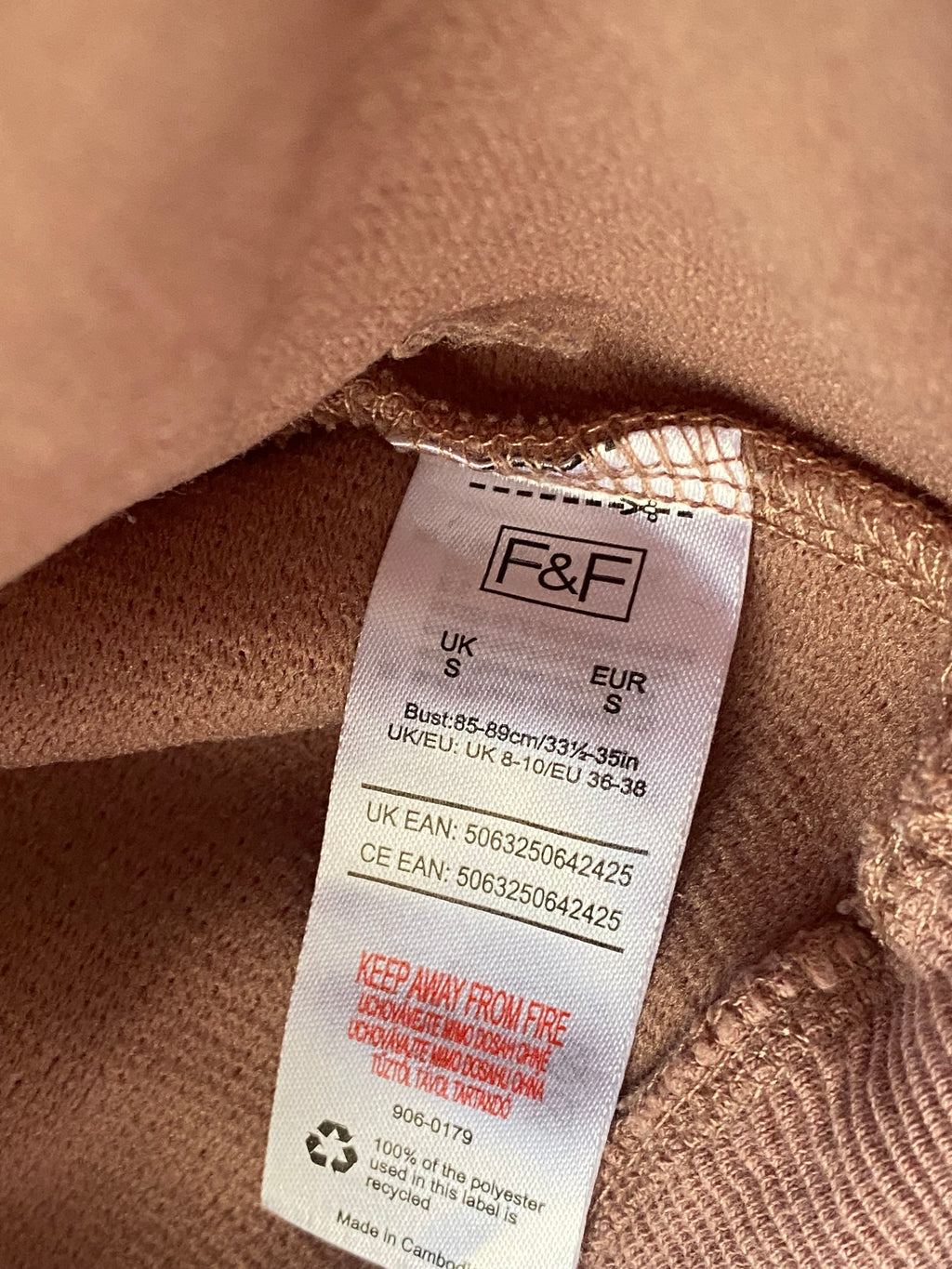 Sweat demi-zip côtelé rose poudré