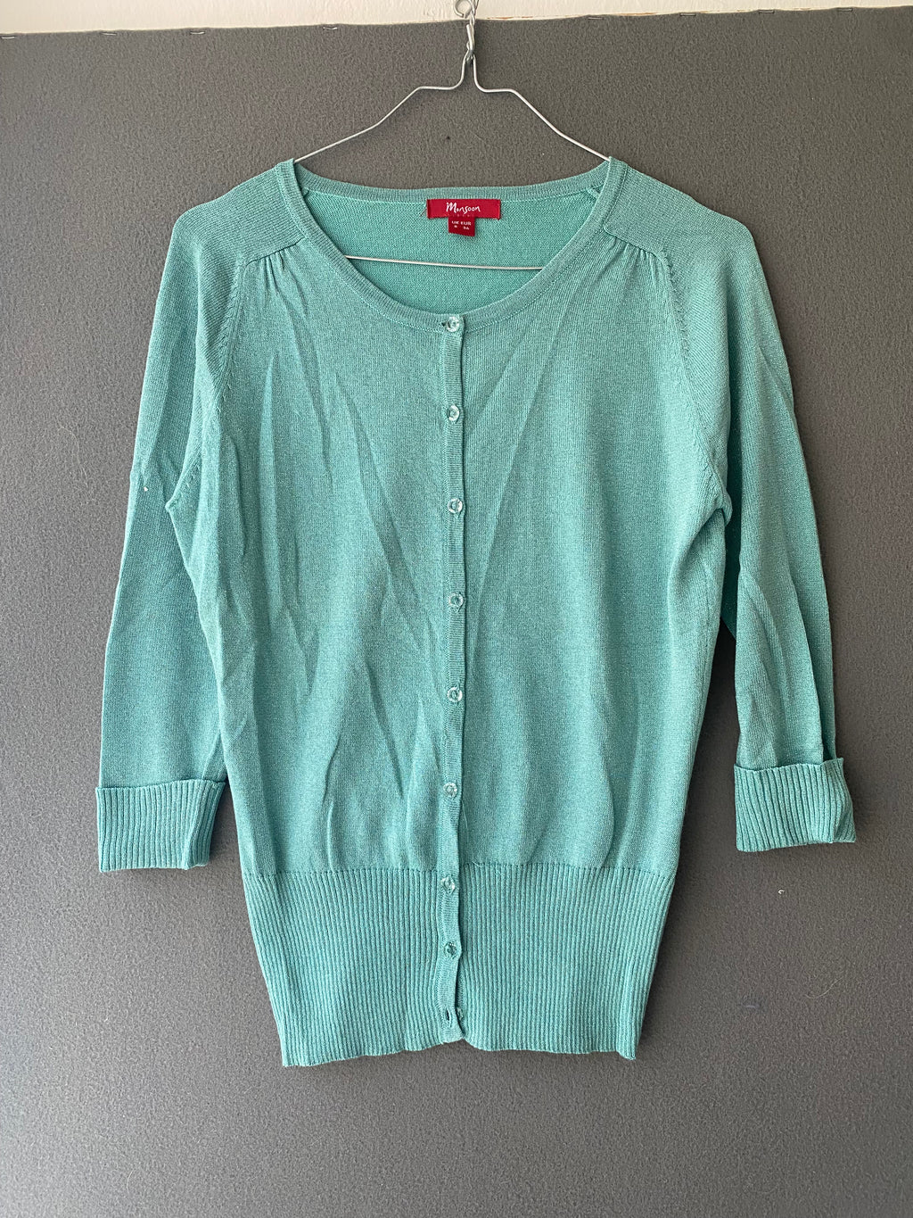 Gilet vert d'eau à manches 3/4