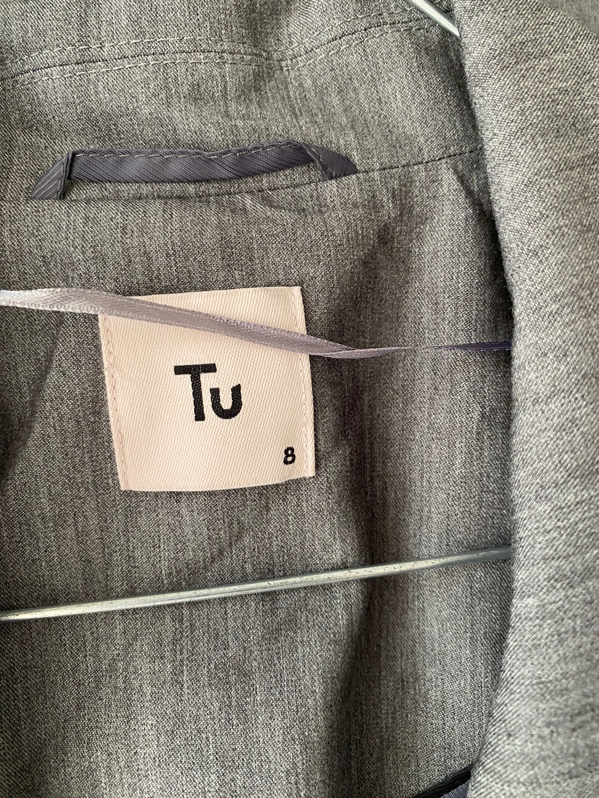 Blazer gris chiné à un bouton