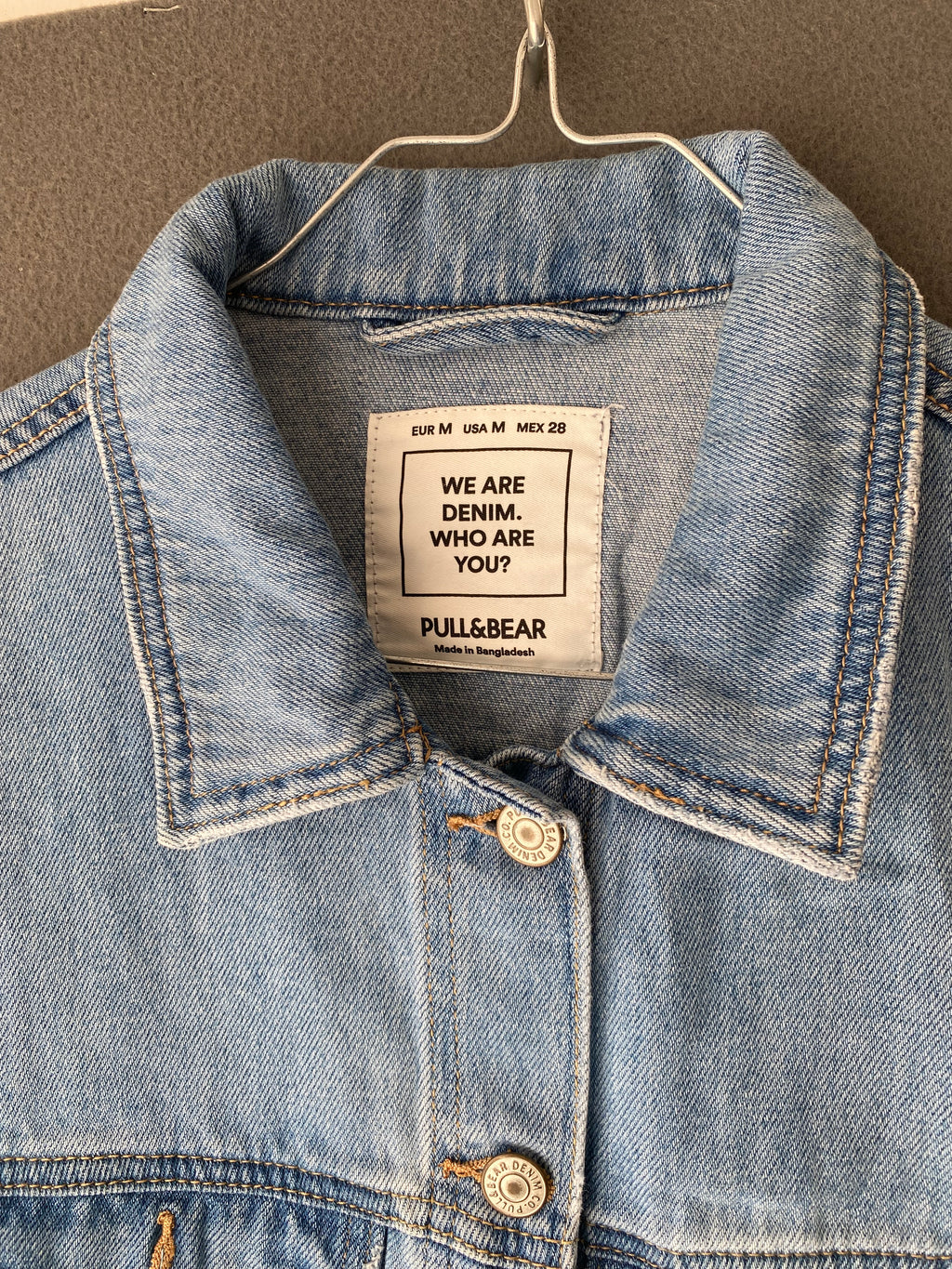 Veste en jean courte bleu clair
