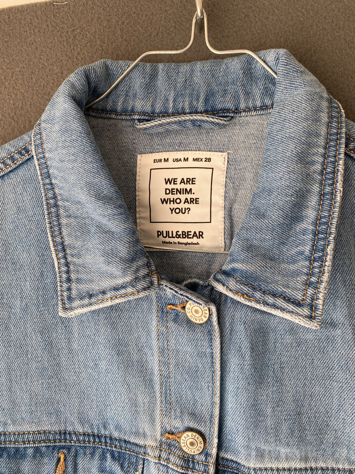 Veste en jean courte bleu clair