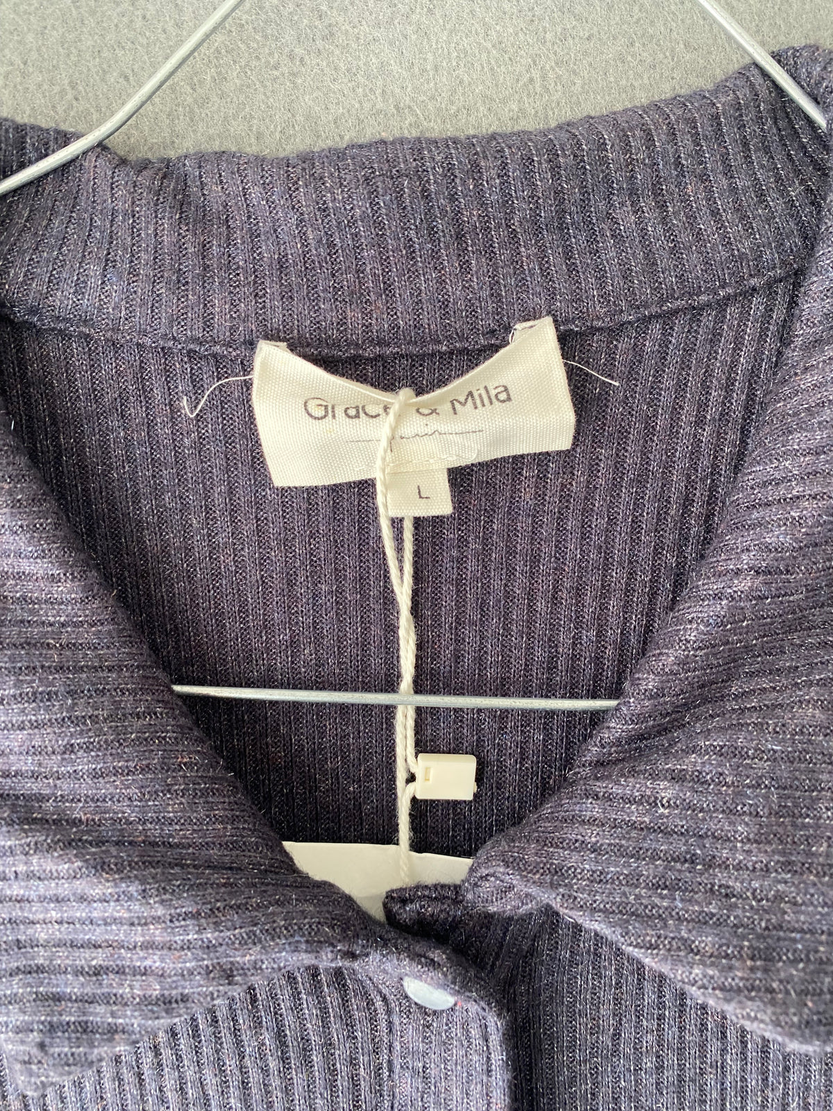 Robe polo côtelée bleu marine
