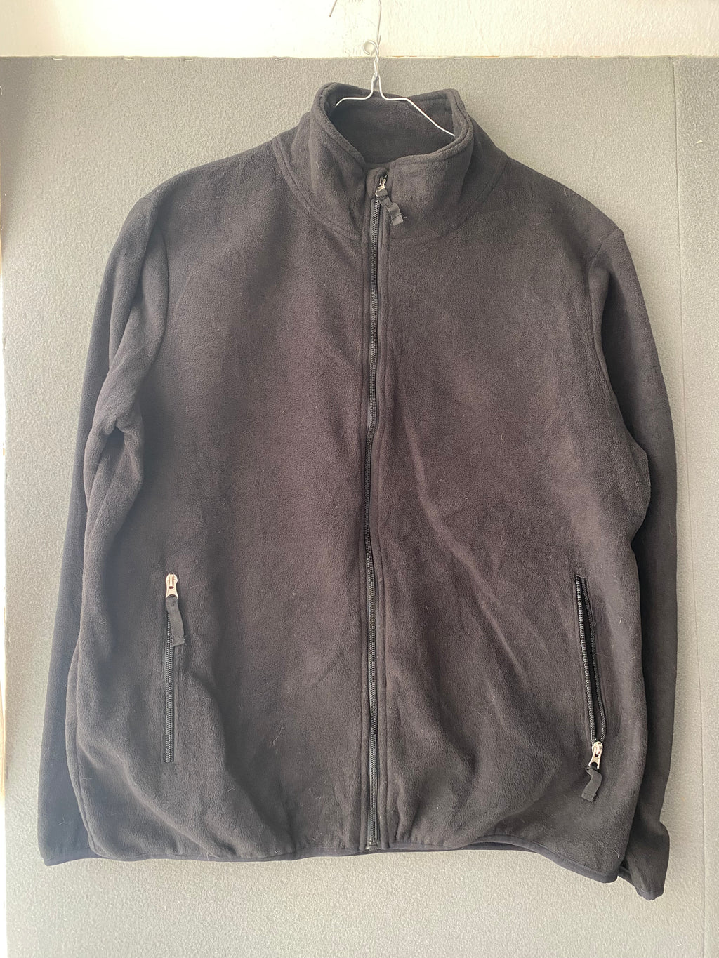 Veste polaire noire zippée