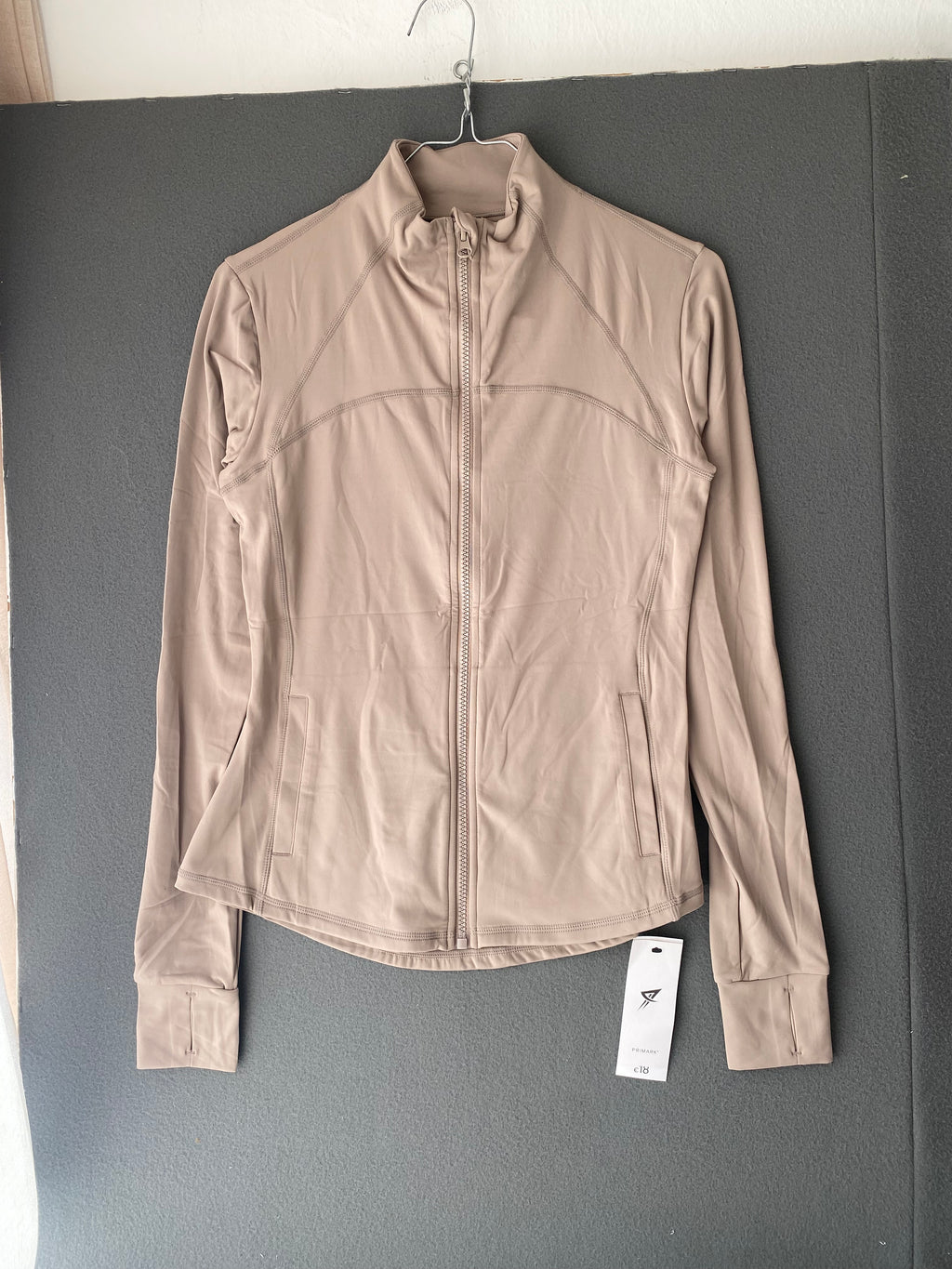 Veste de sport zippée taupe