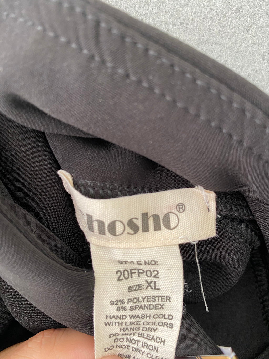 Pantalon évasé noir gainant