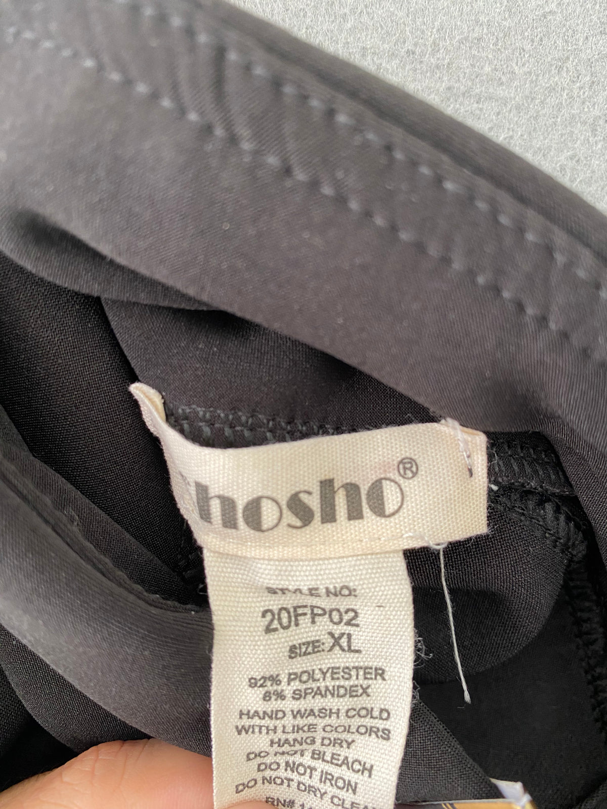 Pantalon évasé noir gainant