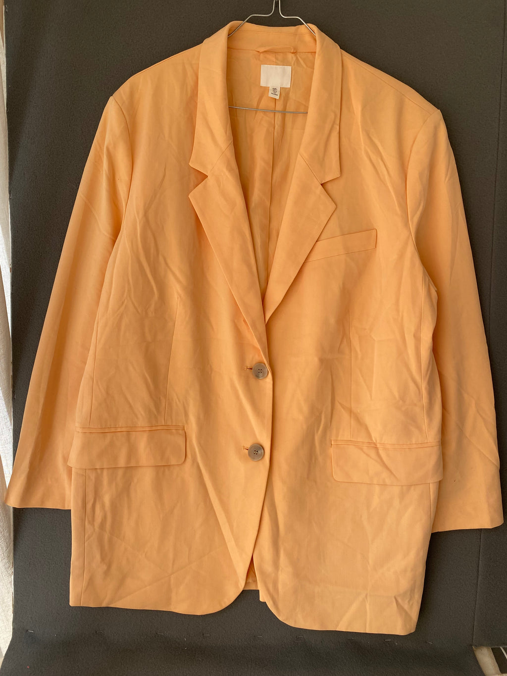 Blazer oversize orange pastel
