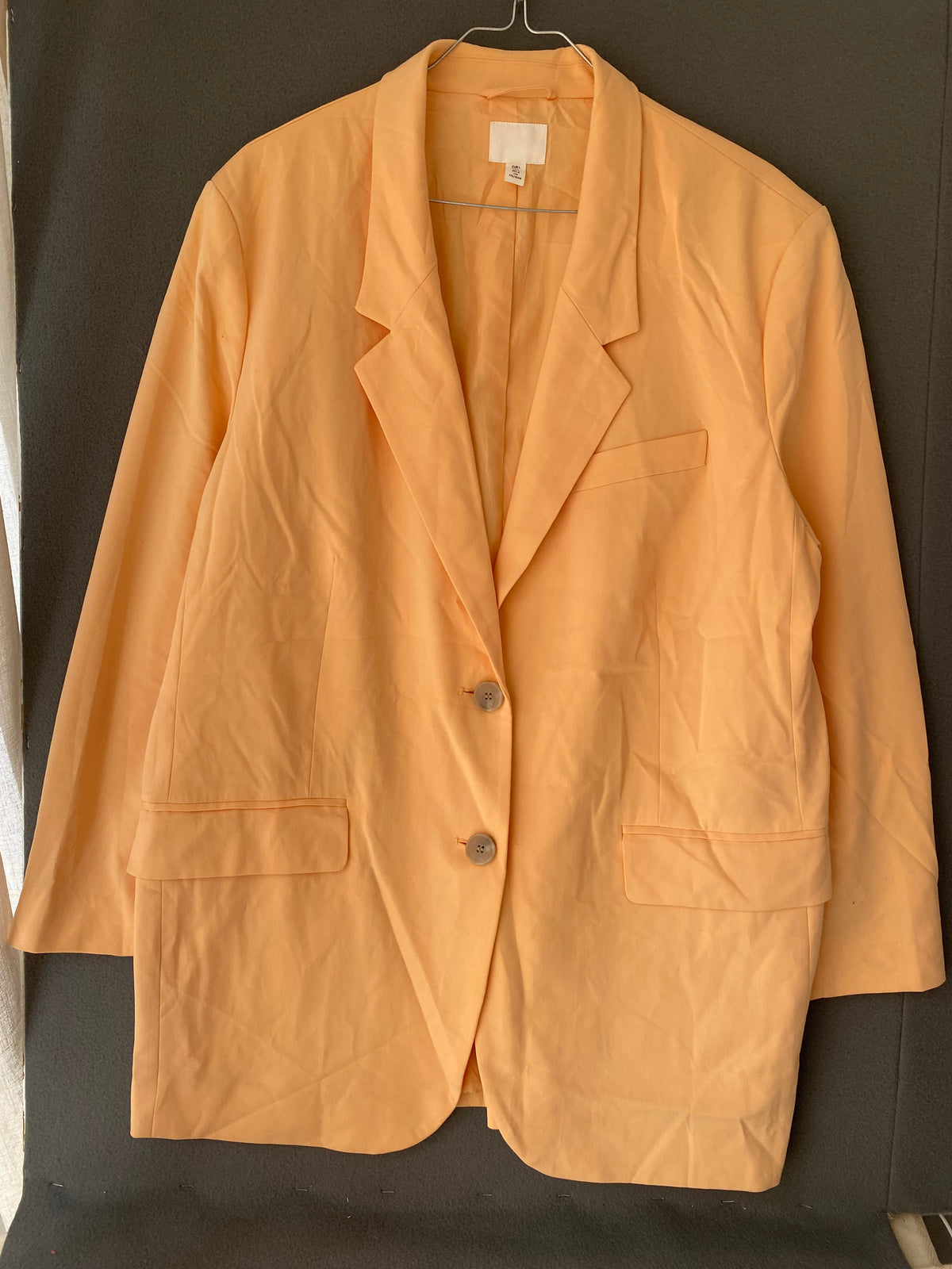 Blazer oversize orange pastel